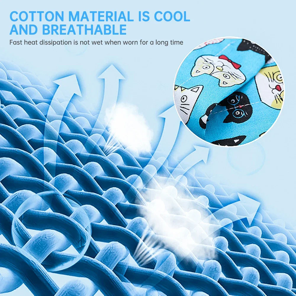 Pet Cooling Ice Scarf Cool Towel Heatstroke Dogs Cats Collar Adjustable Cat Bib Prevent Heat Stroke Dog Supplies 250729