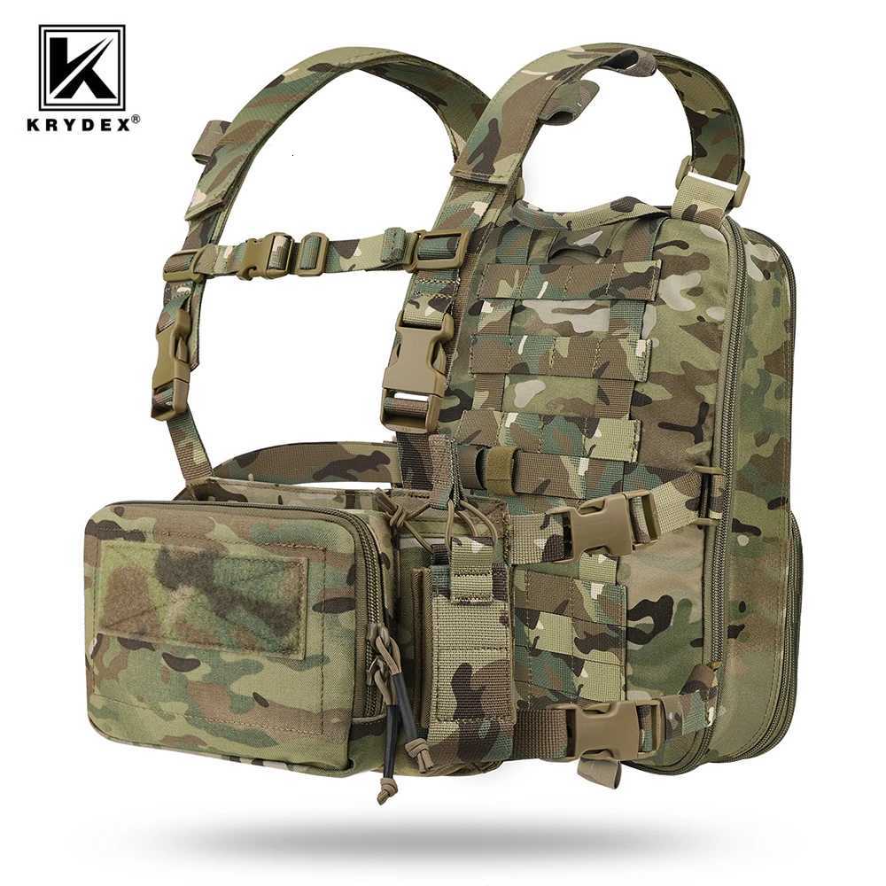 KRYDEX Tactical Flatpack D3 Backpack D3CR Chest Rig Vest Rifle AK M4 Pistol Magazine Pouch Hunting Paintball Hiking Camo Bag Z250728