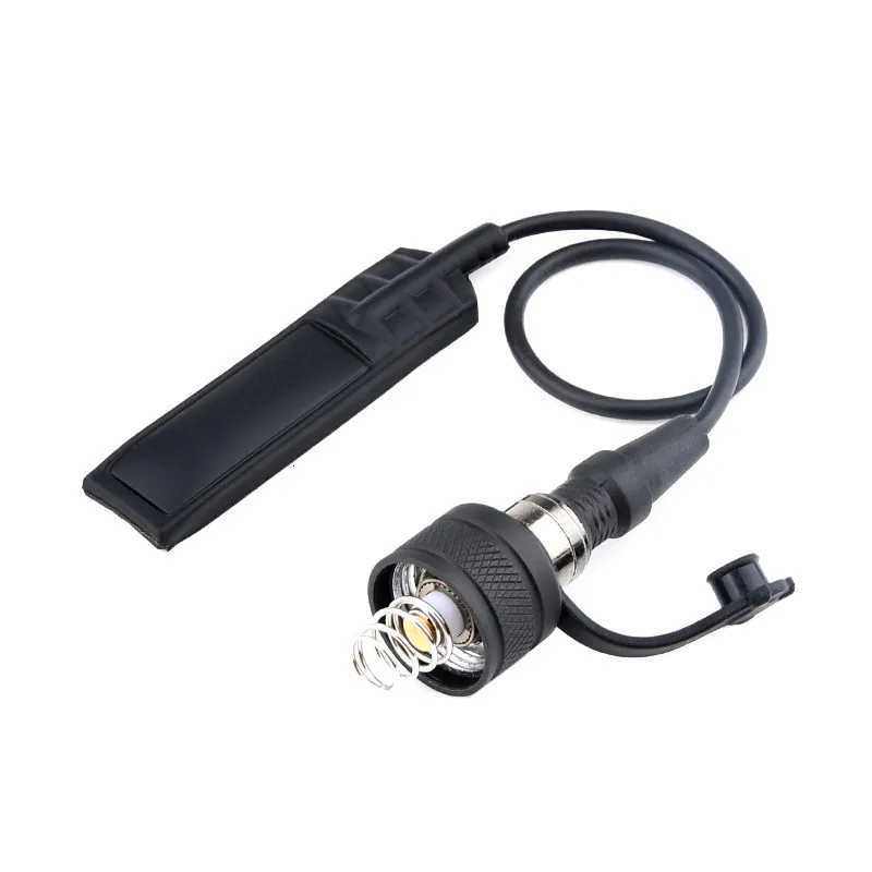 Vadsn Tactical Airsoft Flashlight Metal Tail Dual Function PrESSure Switch Cover For M300M600 Flashlight Hunting Light R250728