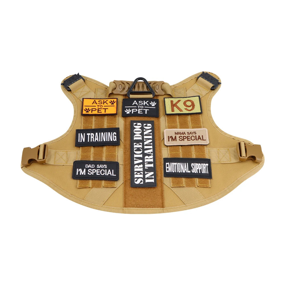 1 Piece Tactical Patch Bundle For Dog Vest Harness Collar Personalized Patches Tags Sticker Label Custom Name ID Service Dog 250729