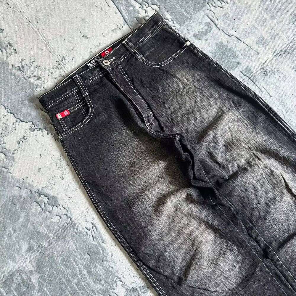 Designer Clothing 2025 American Fashion Hip Hop Joker Oversized Women Street Y2k New Clearance Spot Hot Mopping Wide-Leg Pants Unisex Loose Jeans