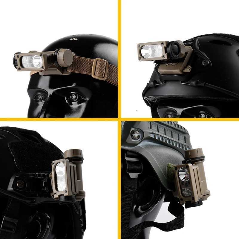 Tactical Sidewinder 2 FAST Helmet Light White LED Flashlight Red Blue IR Strobe Lamp Airsoft Hunting Gear Signal Safety Light XJ250728
