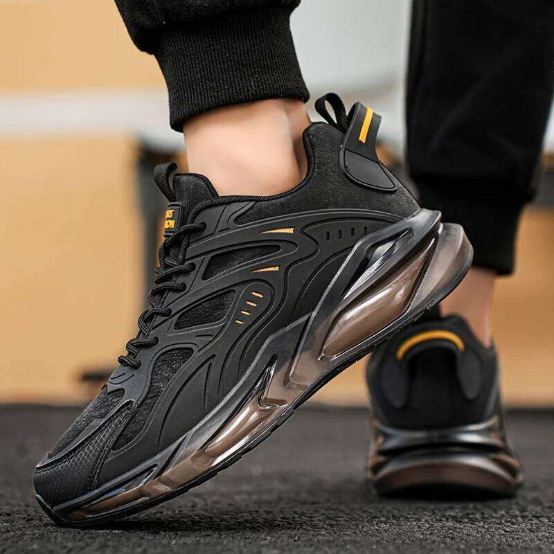 YRZL Men's Sneakers Casual Sport Breathable Running Shoes Comfortable Walking Lightweight Mesh Shoe Outdoor Anti Slip Tennis Man