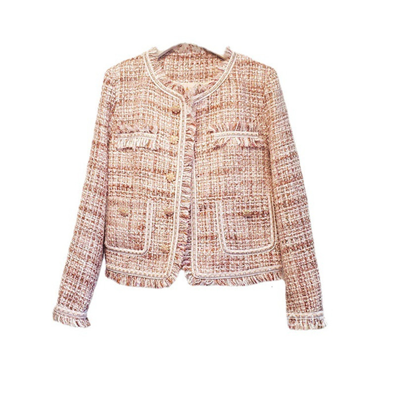 Elegant Coat for Petite Women Autumn Winter New Korean Chic Tassel Office Date