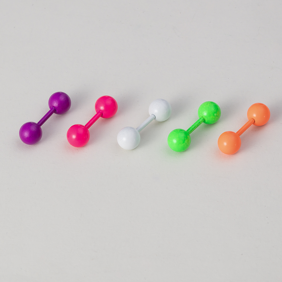 Baking paint stainless steel round ear bone nail human piercing earring jewelry wholesale