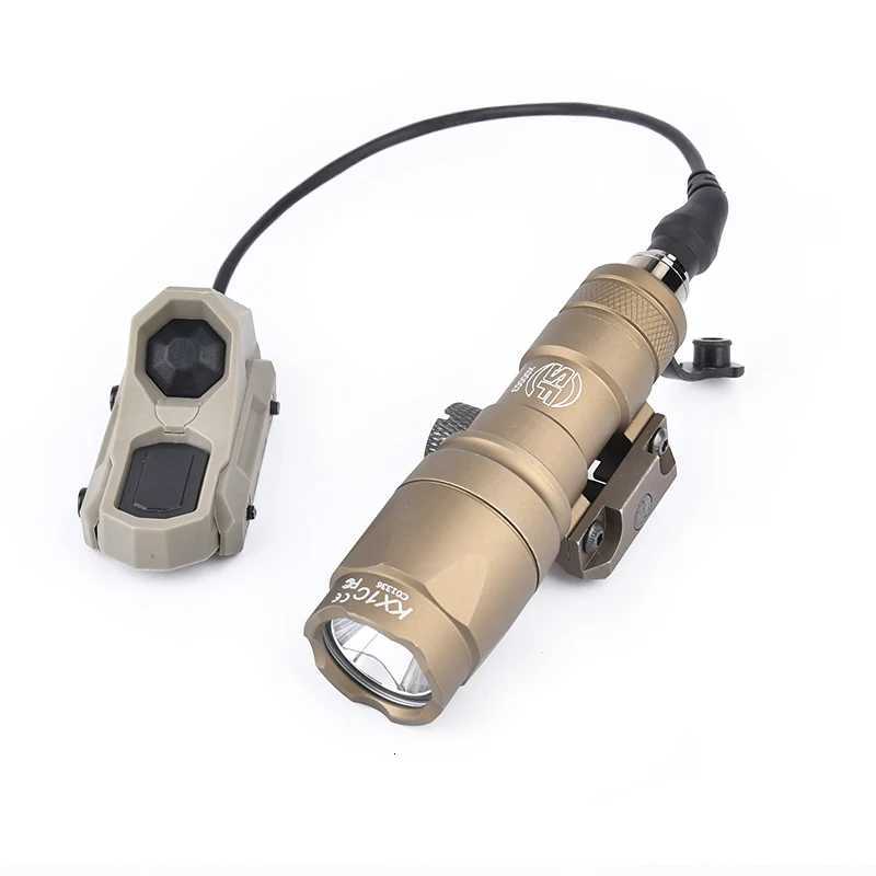 WADSN M600 M600C Tactical Flashlight Airsoft Hunting Aisoft Weapon Scout Light Axon Dual Function Switch Picatinny Rail XJ250728