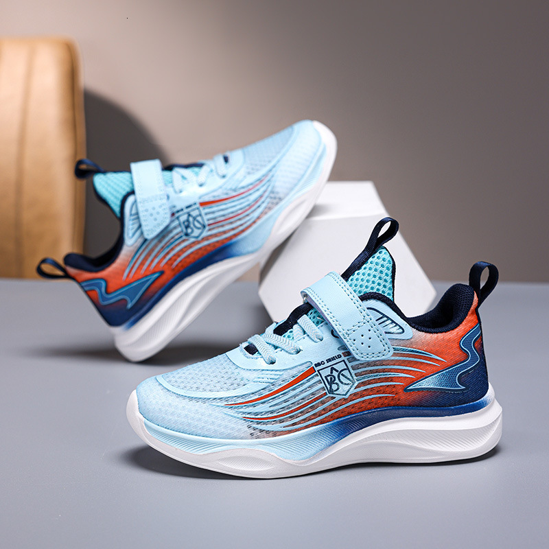 Girls' 2025 Autumn New Mesh Boys' Breathable Children's Sports for Older Kids Shock Absorption Special Running Shoes