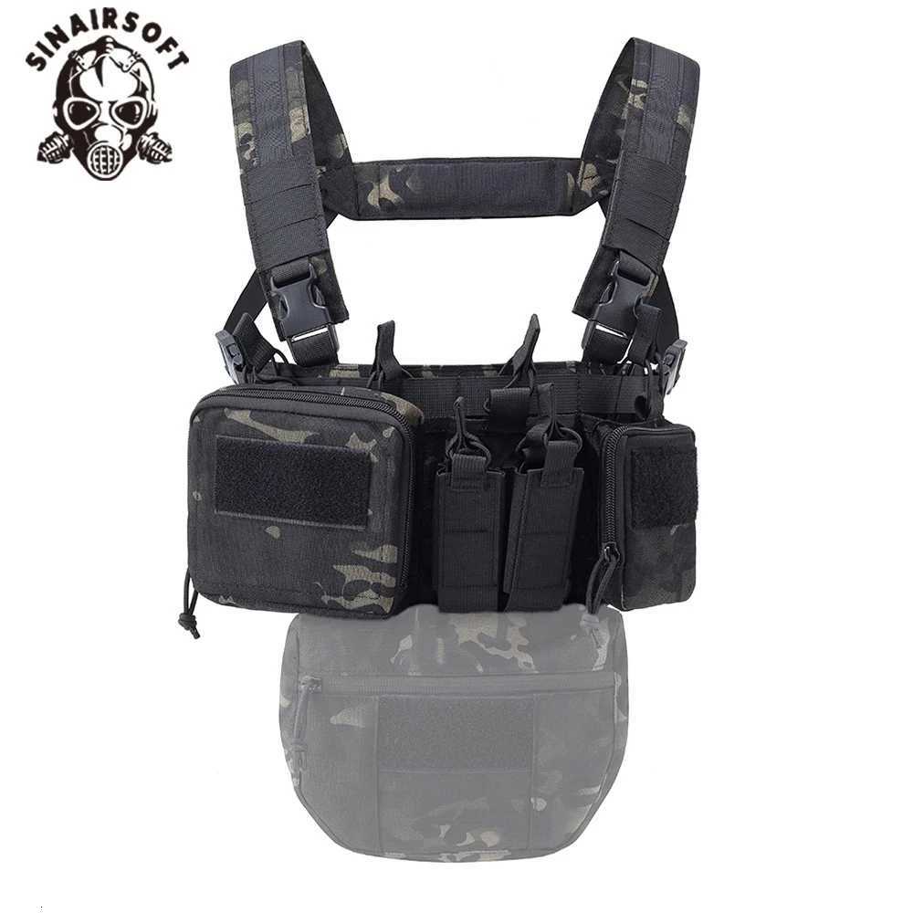 500D Nylon Tactical Vest MOLLE AdjustabLE Airsoft Chest Rig Mag Pouch Quick-ReLEase Combat Training Hunting CamPING Z250728