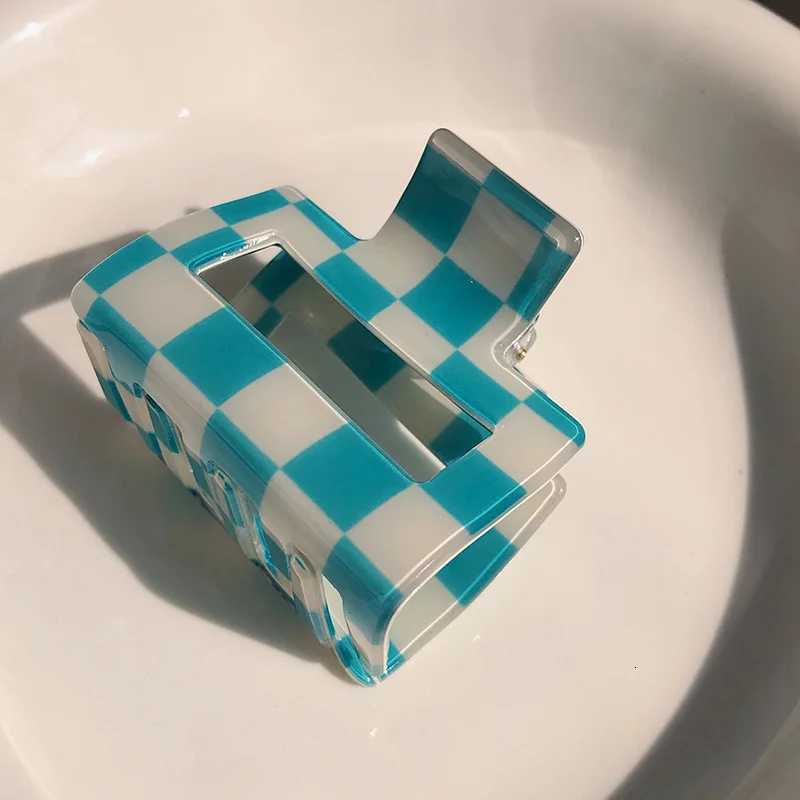 Fashion Hair Clips for Women Claw Clip Personality Colorful Plaid Square Hair Claw Girls Hair Barrettes Hair Accessories Gift Z250729
