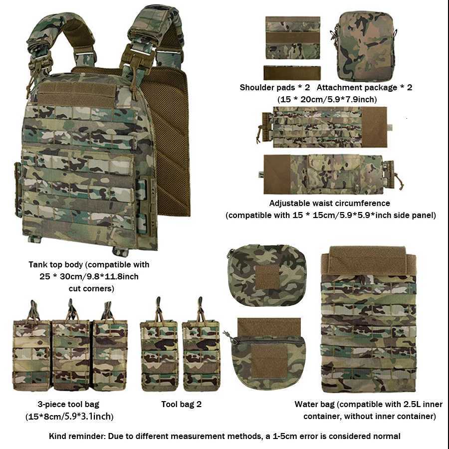 Quick-release training vest molle multifunctional outdoor vest equipment Z250728