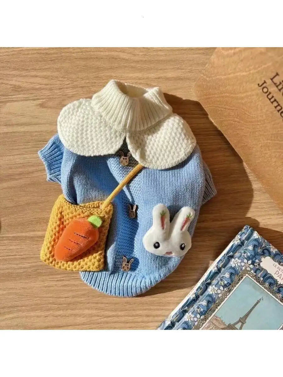 Knitted Sweater Teddy Autumn and Winter Clothes Bichon Frise VIP Pomeranian Kitten Cat Dog Not Included 250729