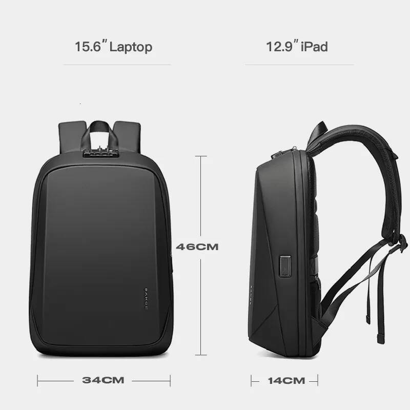 BANGE Brand Laptop Anti-theft Waterproof School Backpacks USB Travel Bag Backpack Business Male high-quality