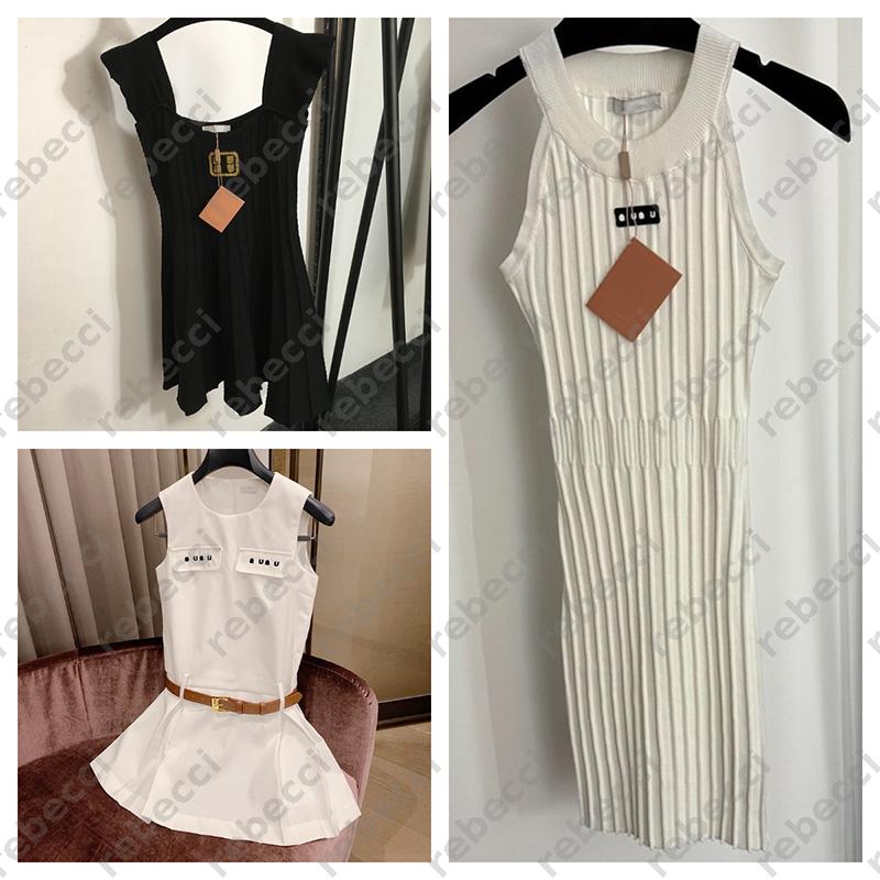 Woman Summer Fashion Dress Letter Embroidered Dresses Designer Womens Skirt Vintage Knitted Dress -8 Luxury Female Loose Party Beach Dresses Bodycon DSD2507292