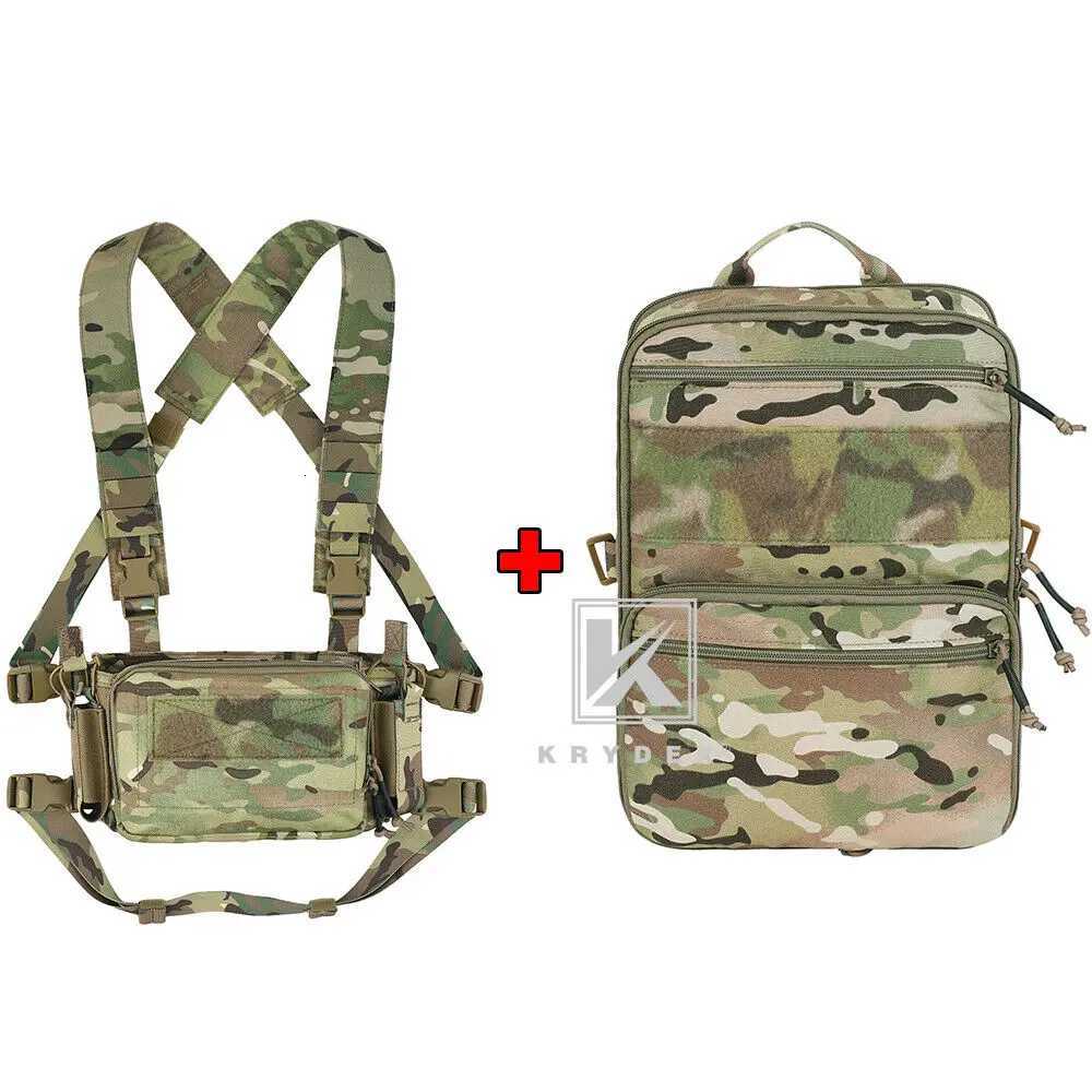 KRYDEX Tactical Flatpack D3 Backpack D3CR Chest Rig Vest Rifle AK M4 Pistol Magazine Pouch Hunting Paintball Hiking Camo Bag Z250728