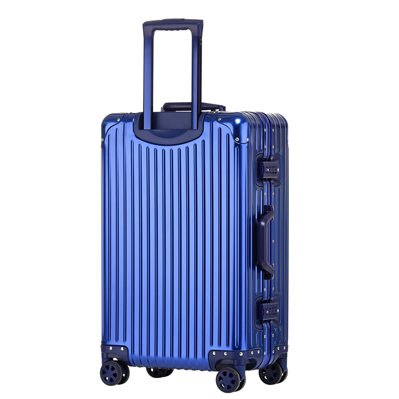 Durable All-Aluminum 20 Inch Carry-On Luggage w/ Strong Lockable Lid & Smooth Rolling Tires