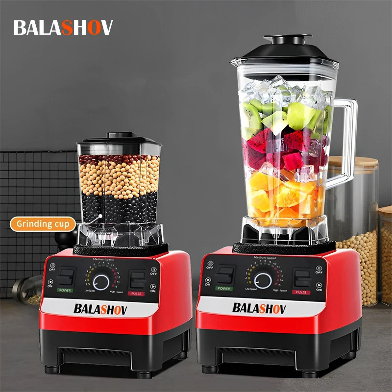 2000W Heavy Duty Commercial Blender Stationary Mixer Food Processor Ice Smoothies for Kitchen High Power Juicer BPA Free w250625