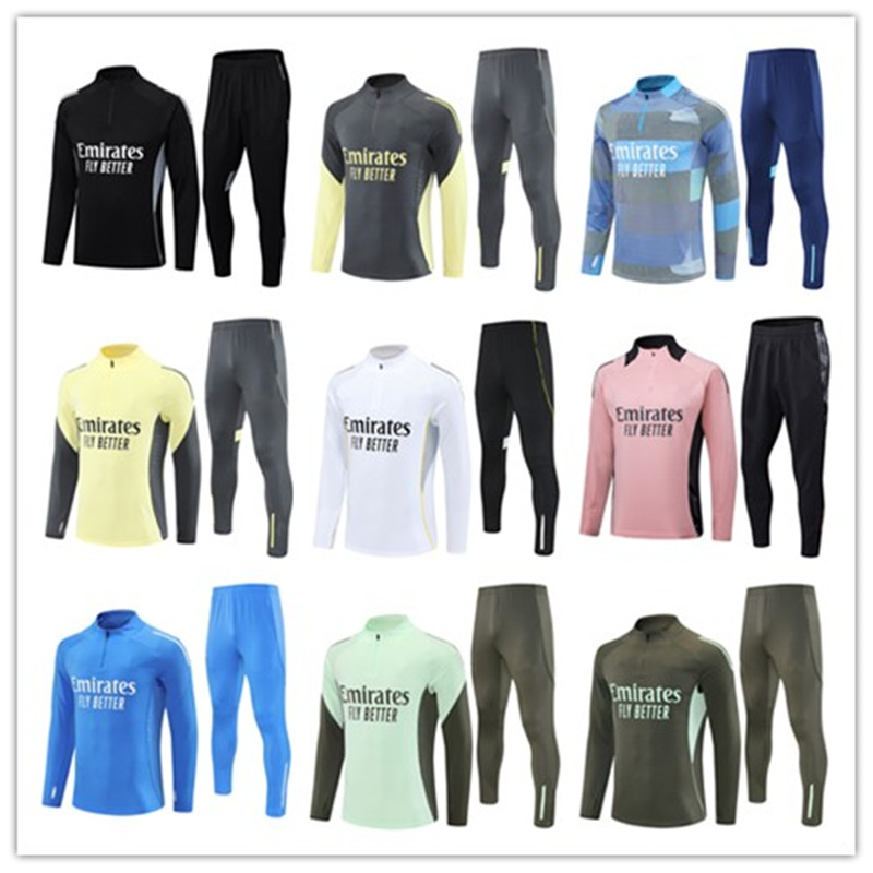 23 24 25 football tracksuits training chandal kit survetement foot tuta jacket retro futbol Soccer mens and kids jerseys maillot Soccer Sets