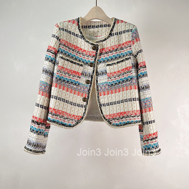 Fashion temperament celebrity little fragrance coat womens net red spring and autumn new tweed