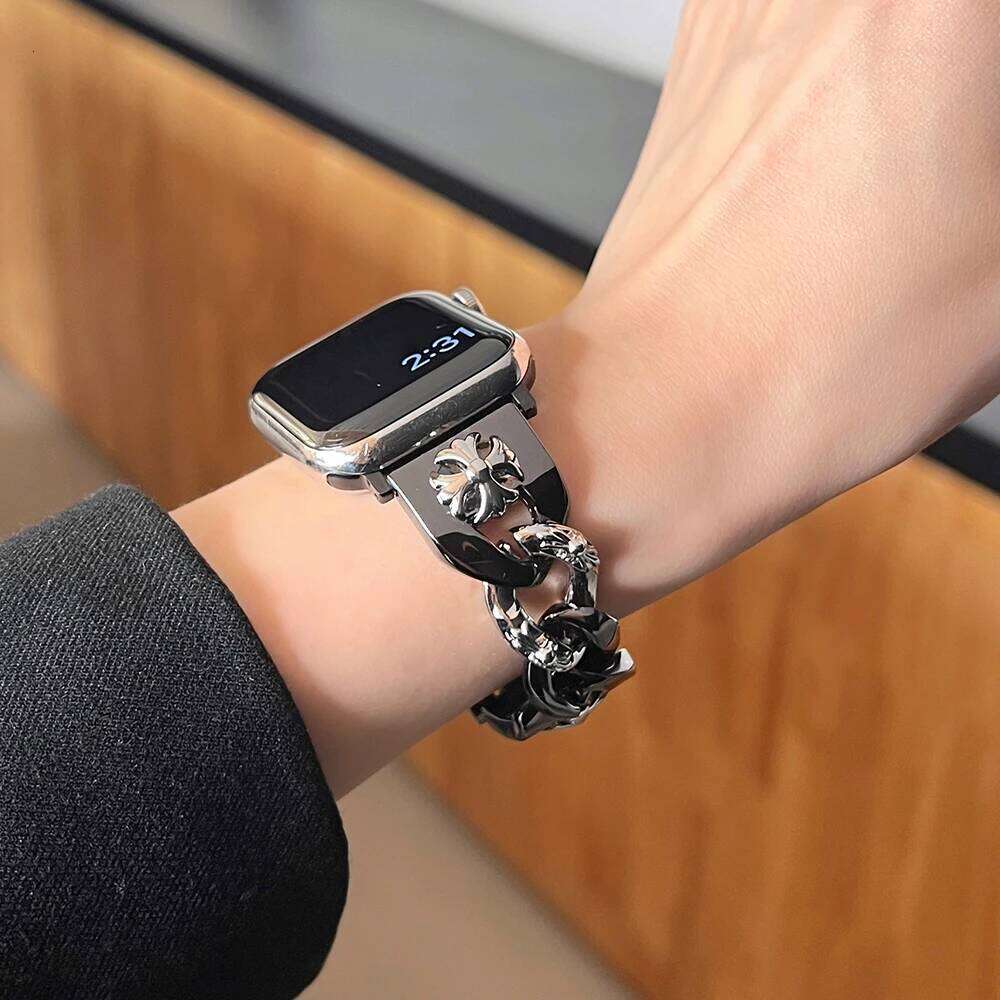 Stainless Steel Strap Apple Watch 10 46mm 42mm 40mm 41 44 45mm 38 Women Band For iWatch Series 9 8 7 6 5 4 Ultra 49mm