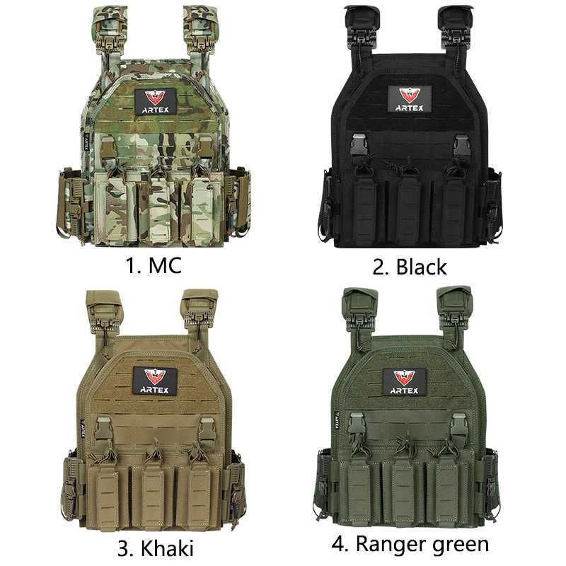 Artex 1000D Nylon Tactical Vest Plate Carrier Vest Airsoft Vest Tactical Gear Molle Vest quick release Z250728