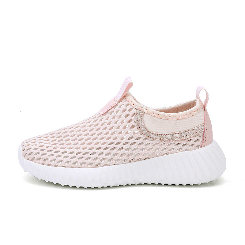 Children's Summer New Boys and Girls Mesh Breathable Slip-On Hollow Sports Shoes for Big Kids