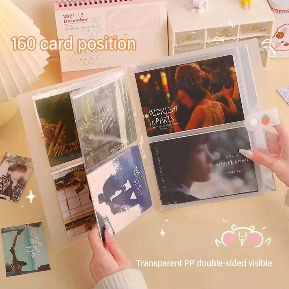 1Pcs New Creative Collect Book Photo Album PVC 80/160 Slots Picture Card Holder Transparent 3/4/5/6/7 Inch PhotoCard Holder Z250729