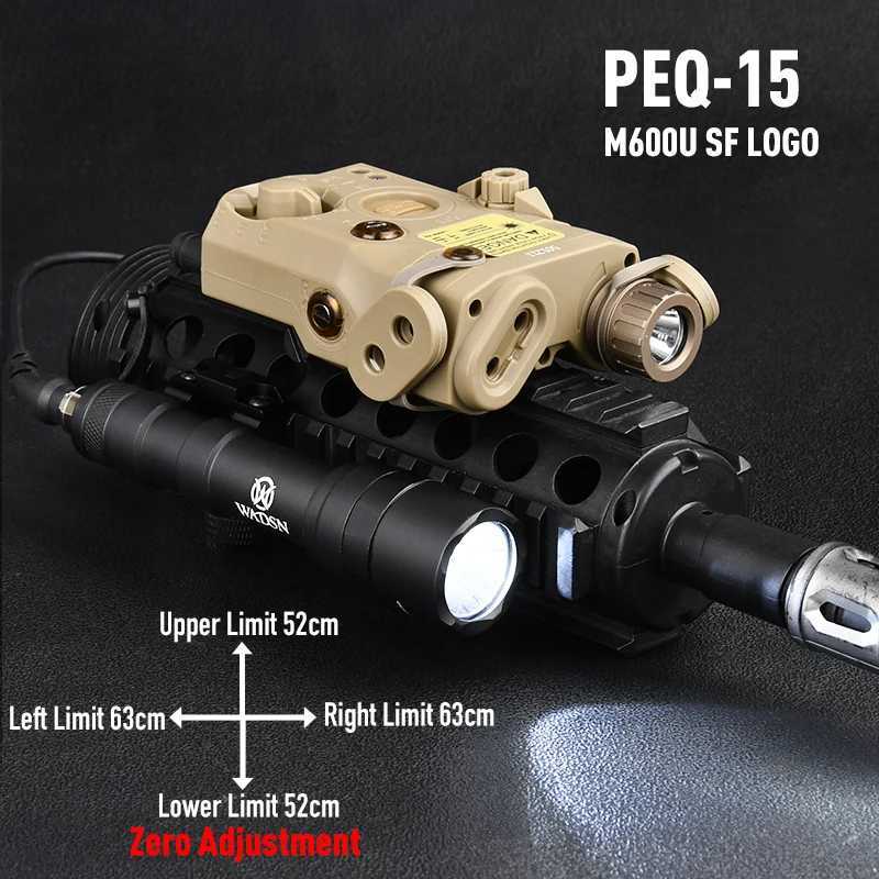 15 Green Red Dot Laser M300 M600 Airsoft Tactical Flashlight Weapon Light Dual Control Remote Switch XJ250728