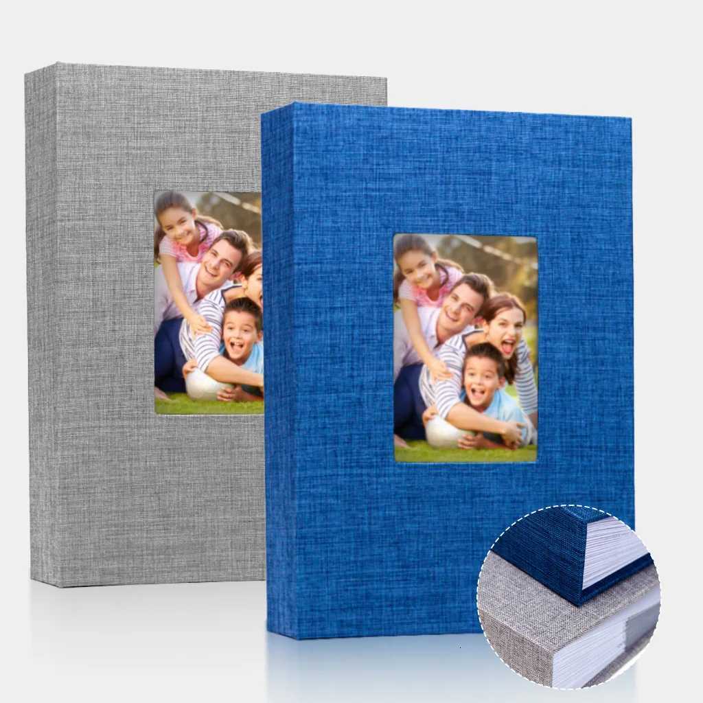 300 Photos of Linen Photo Albums Suitable for 4x6inch Photos Slip-On Picture Albums Suitable for Wedding Baby Family and Anniversary Photo Storage Z25