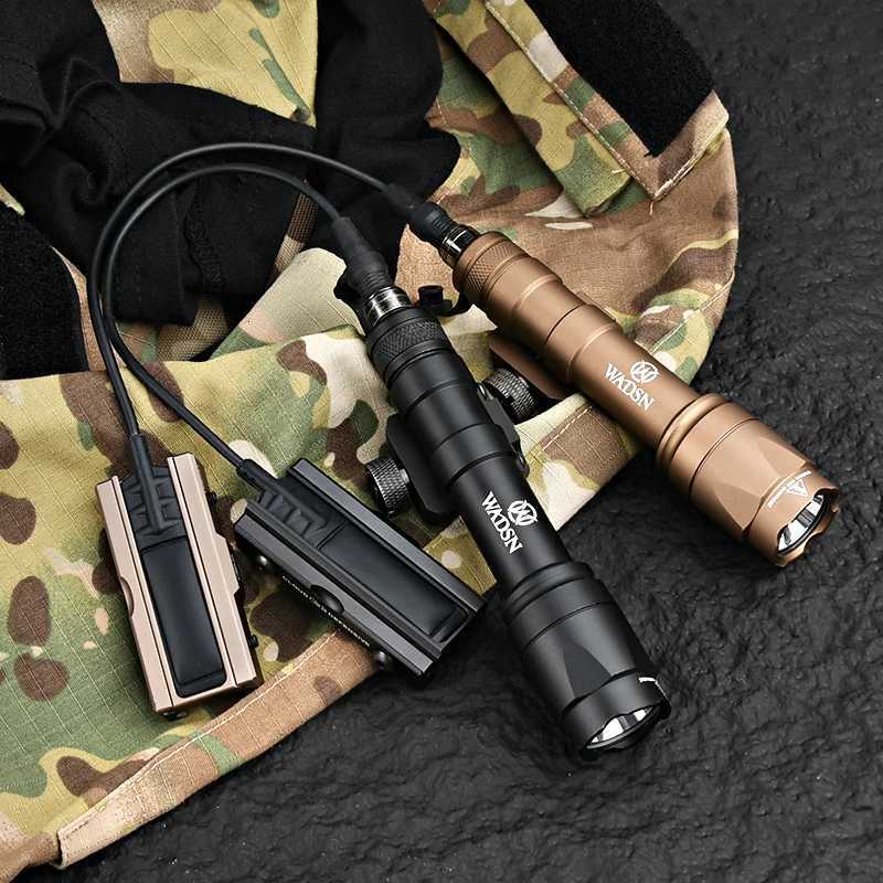 Vadsn Airsoft M600C M300A Sets Tactical Scout Light AR15 Rifle Flashlight With Picatinny Pocket Panel For Flashlight Pressure XJ250728