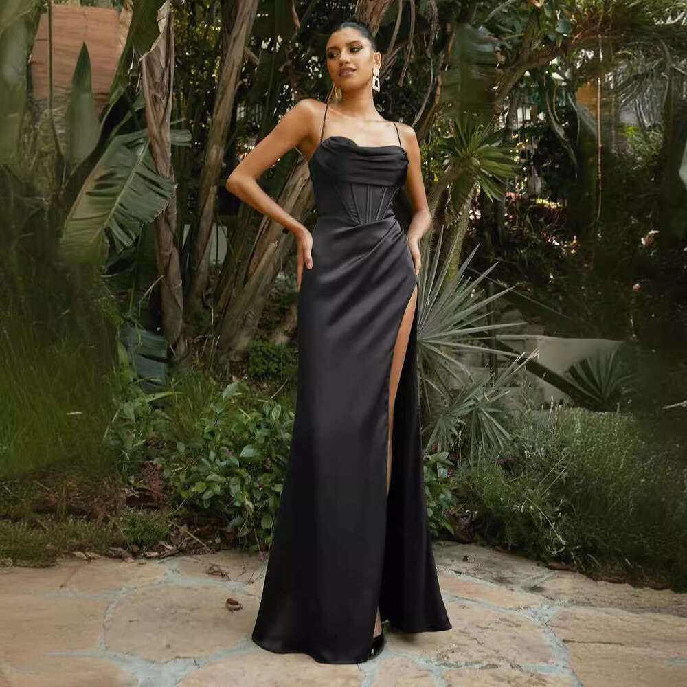 2025 Cross-Border European and American Spring Summer Foreign Trade Women's Sexy Sleeveless Strap Dress