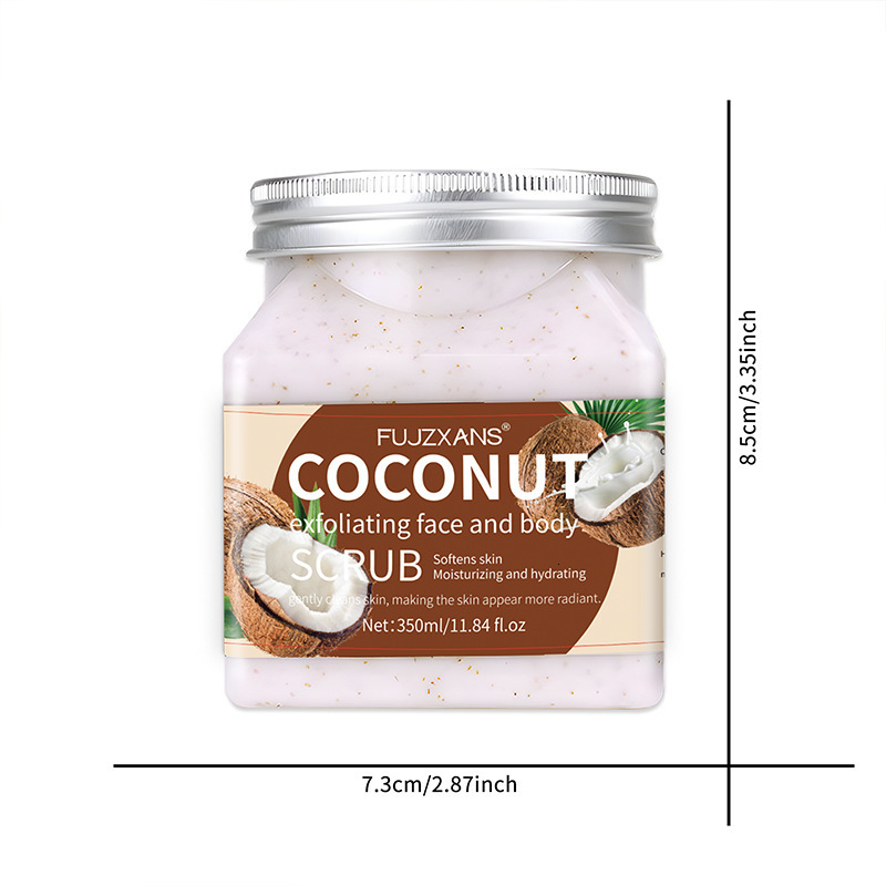 Full Body Scrub Exfoliating Chicken Skin Fruit Flavor Coconut Body Scrub Cleansing Scrub 240627