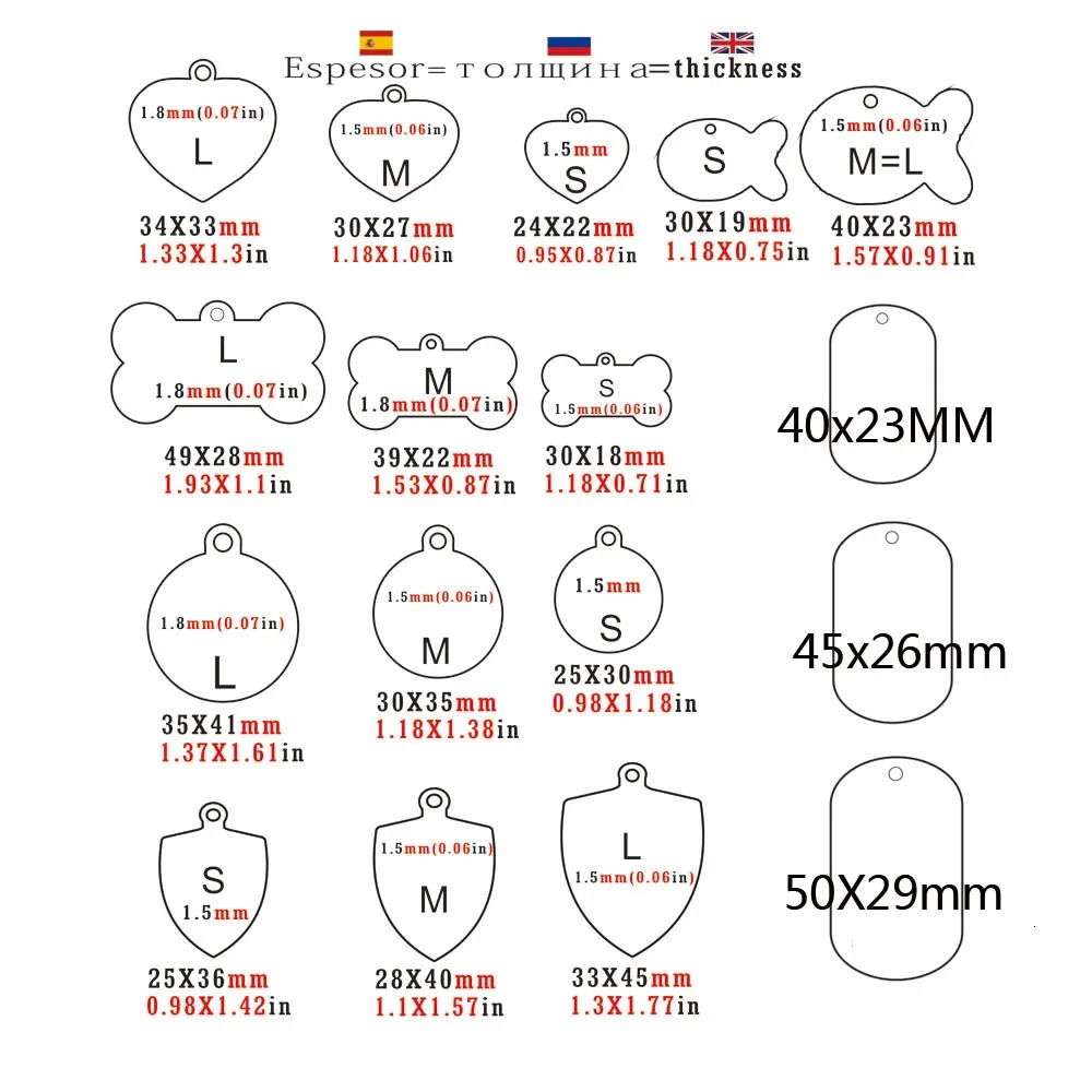 Dog ID Tag Free Engraving Name Tel Pet Collar Harness Pendant Clothes Accessories For Cat Custom Puppy Kitten Leash Pet Supplies 250729