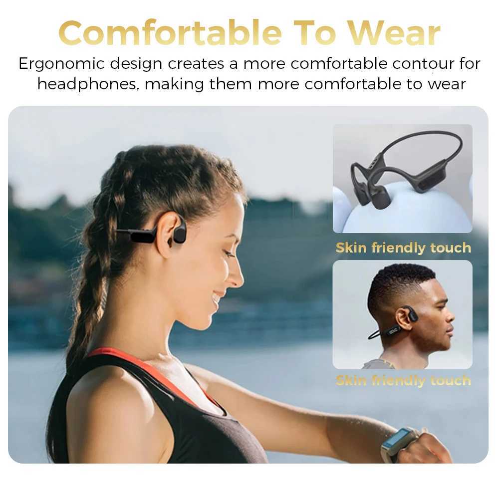 Bone Conduction Earphone Open IPX8 Waterproof Headset For Swimming 5.4 Wireless Sport Headphones MPZ 32G RAM R250728