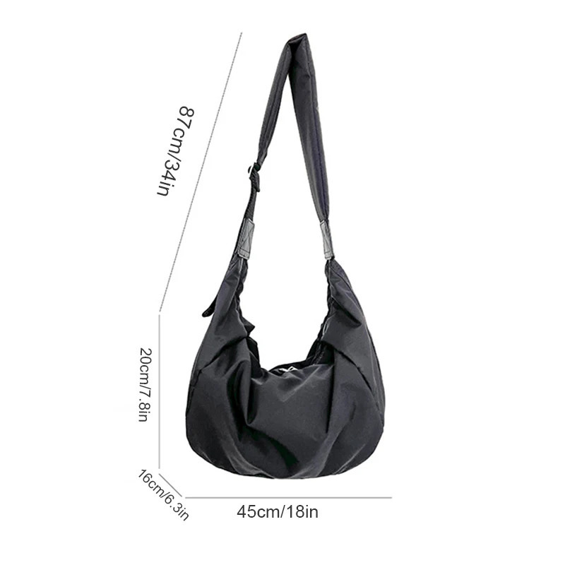 Fashion Summer Large Capacity Casual Women Shoulder Bag Korean Style Hobos Youth Crossbody 250725