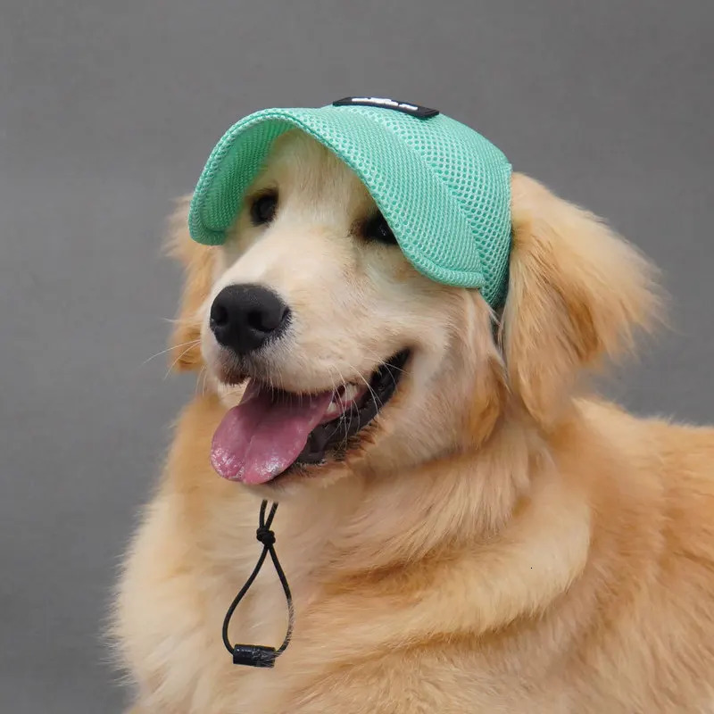 Summer Pet Dog Hat Breathable Sun Protection Ears Exposed n Golden Retriever Cap Shade Accessories 250729