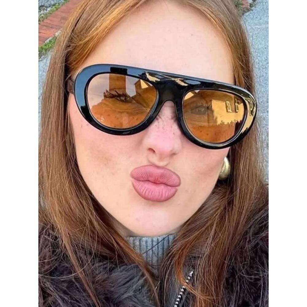 Y2K Retro Round Small Sunglasses Trendy Leopard Print Glasses Vintage Unisex Eyewear for Women Men Bold Fashion Accessories
