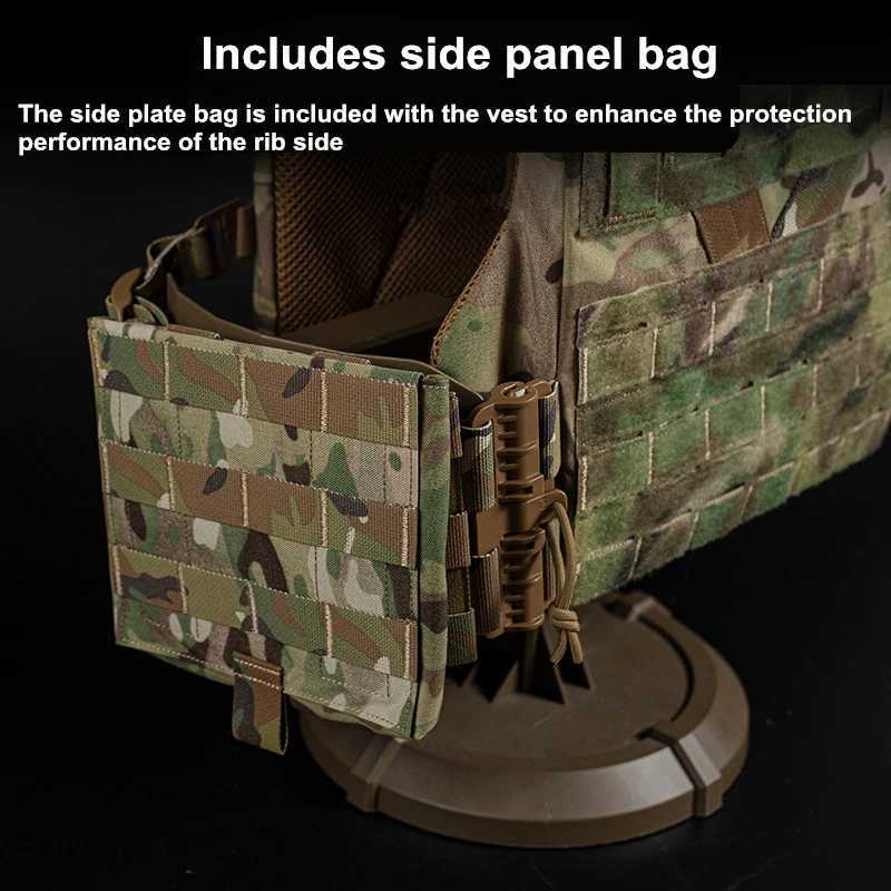 K19 Full-Size Hunting Vest Plate Carrier Fit for 80-110 cm MOLLE Quick Release Fast Adjust Cummerbund Chest Rig Z250728