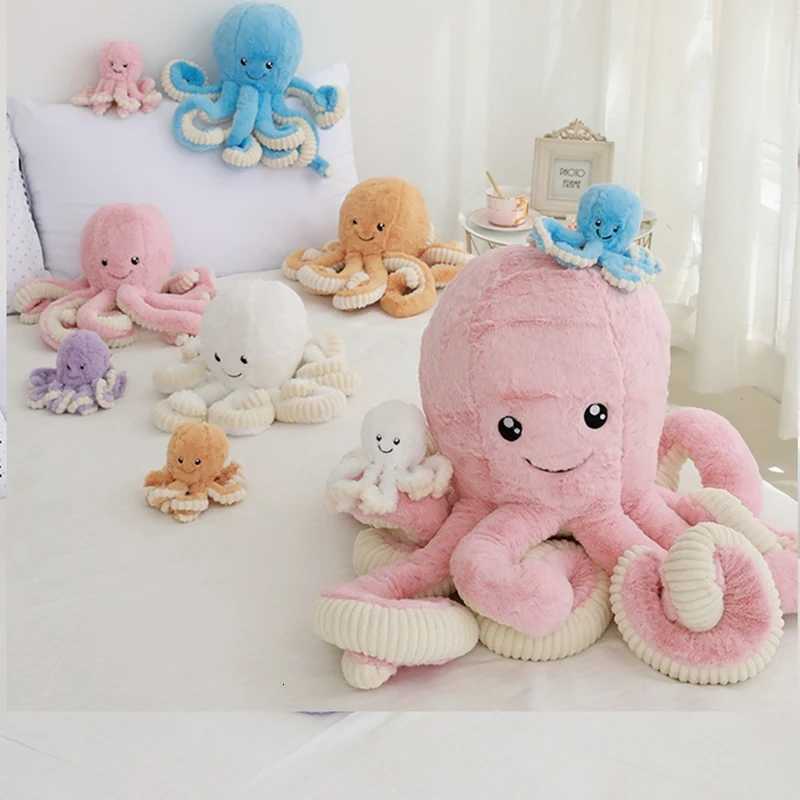 18-80 cm Cute Octopus Cushion Pendant Plush Stuffed Toy Cushions Soft Sea Animal Sofa Home Decor Doll Children Baby Shower Gifts Z250729