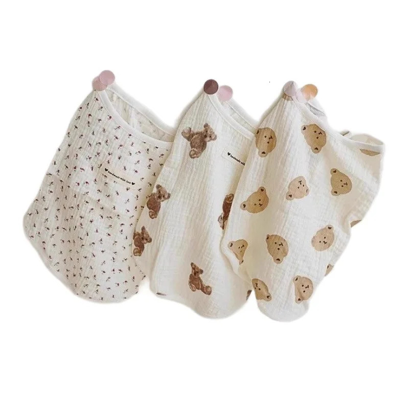 Summer Sleeveless Gauze Pet Vest Breathable Sun Protection Anti Shedding Cooling Dog Cat Shirt for Bichon Teddy Small Pets 250729