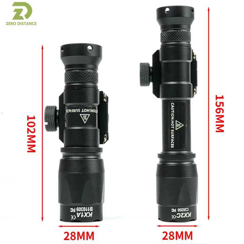 Tactical SF X300 X300U Ultra Metal Flashlight Strobe Scout Light M300C M600C PEQ Airsoft Hunting Weapon Flashlight Fits 20mm Rail R250728