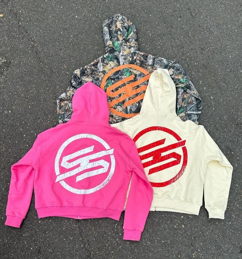 Y2K Streetwear Goth Letter Print Oversized Hoodie Women Fashion Casual Loose Harajuku Versatile Zipper Sweatshirt Top 250729