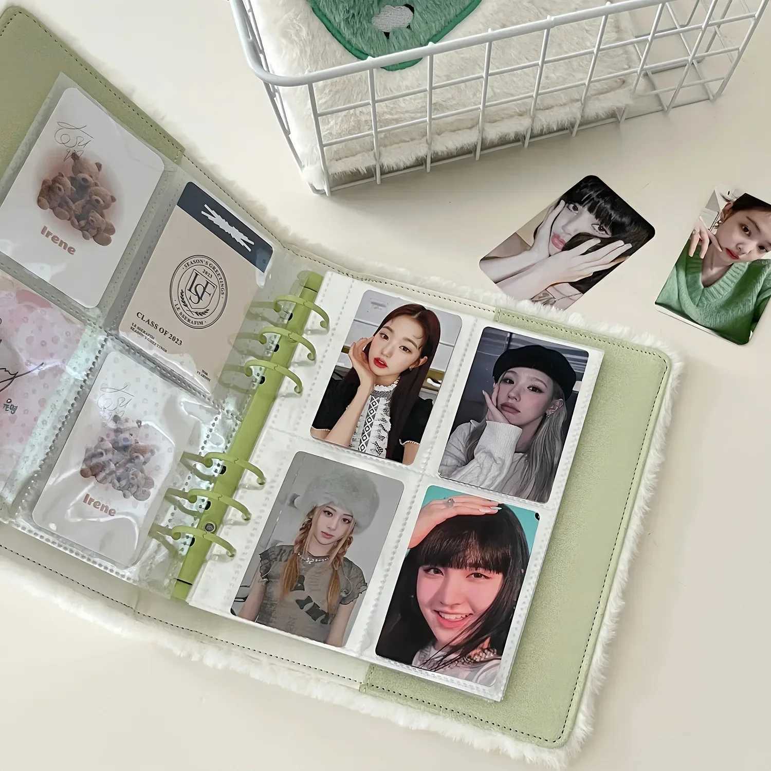 Kpop Binder Photocards Holder Kaii Plush Photo Album Idol Photocards Collect Book Student School Notebook Stationery Z250729