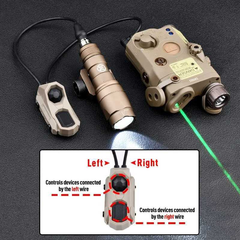 WADSN Airsoft Axon Tactical Dual Function Pressure Remote Switch Tail SF/2.5/3.5/CRANE PLUG M300 M600 Light Switch R250728