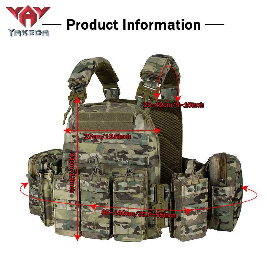 YAKEDA Quick disassembly training vest detachable and expandable comfortable breathable wear-resistant and tear resistant Z250728