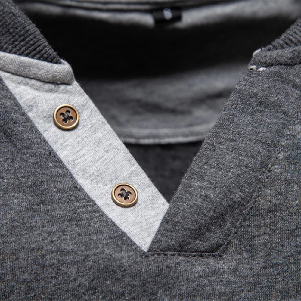 AIOPESON Henley Collar TShirt Men Casual Solid Color Long Sleeve Autumn Fashion High Quality 100% Cotton Mens TShirts 250729