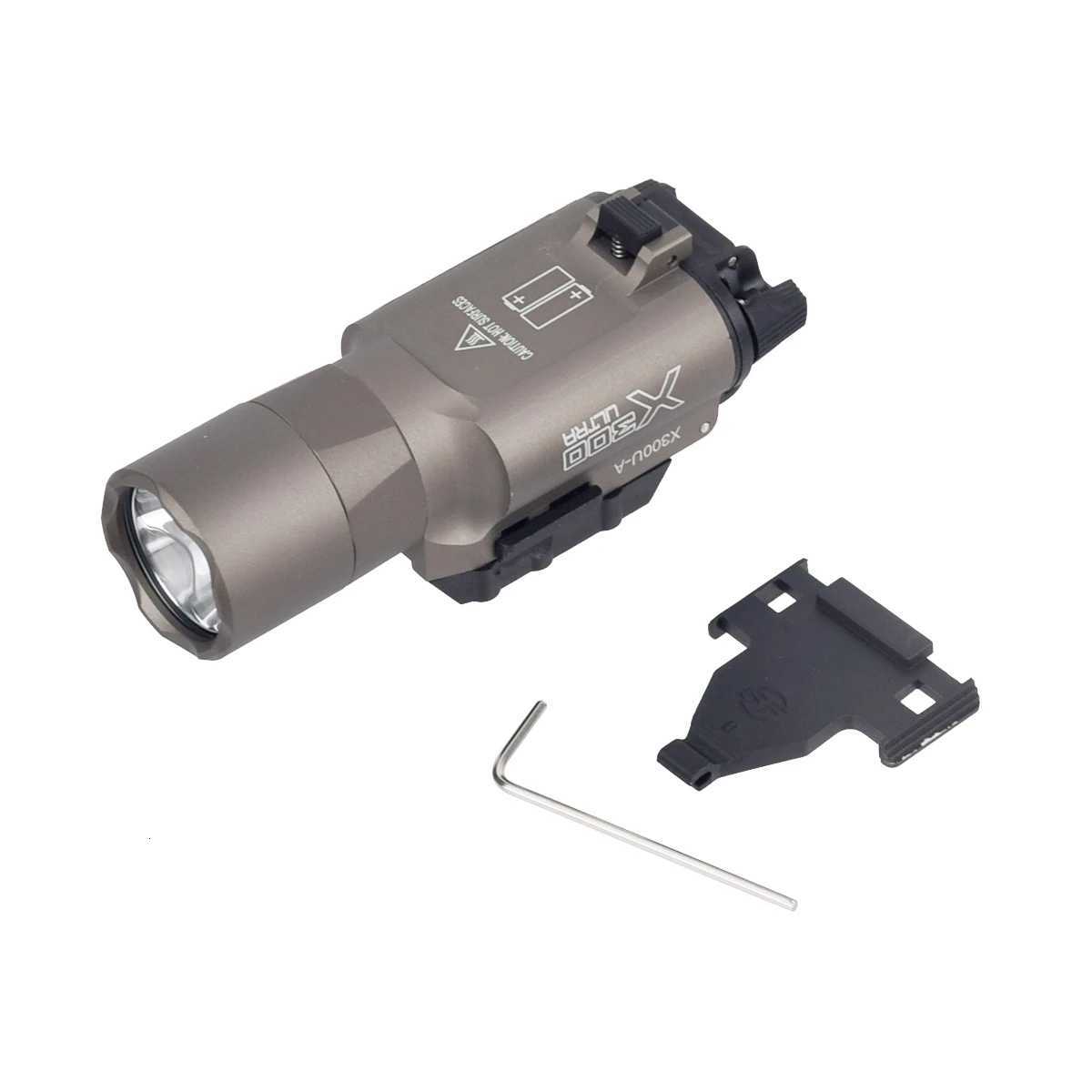 Tactical X300 Ultra Weapon Gun Light Shooting Tracer Flashlight Unit Scout Light Hunting Torch ToysXJ250728