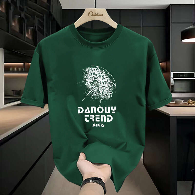 Designer T Shirt Men's Heavyweight T-Shirt, Men's Pure Cotton Short Sleeve, Men's Summer American Style T-Shirt, 2024 New Large Size Me