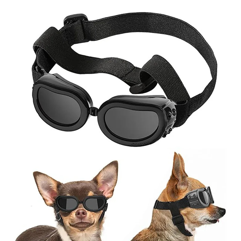 Adjustable Puppy Goggles UV Protection Sunglasses for Small Medium Dog Cat Outdoor Windproof Motorcycle Glasses 250729