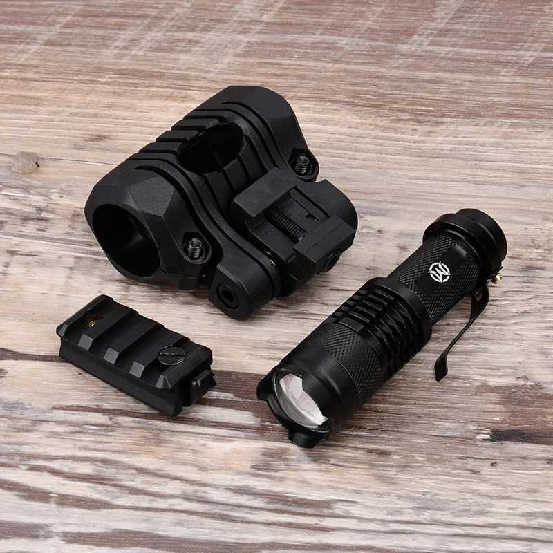 WADSN Tactical Airsoft Strobe Helmet Lamp White Scout Light Helmet Light FAST Hunting Helmet Flashlight Zoom Lantern Torch R250728