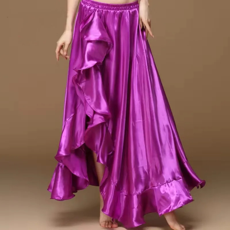 Fashion Satin Dance Performance Skirt Women Nightclub Party Sexy Skirts Stage Show Clothing Womens Jupe 250729